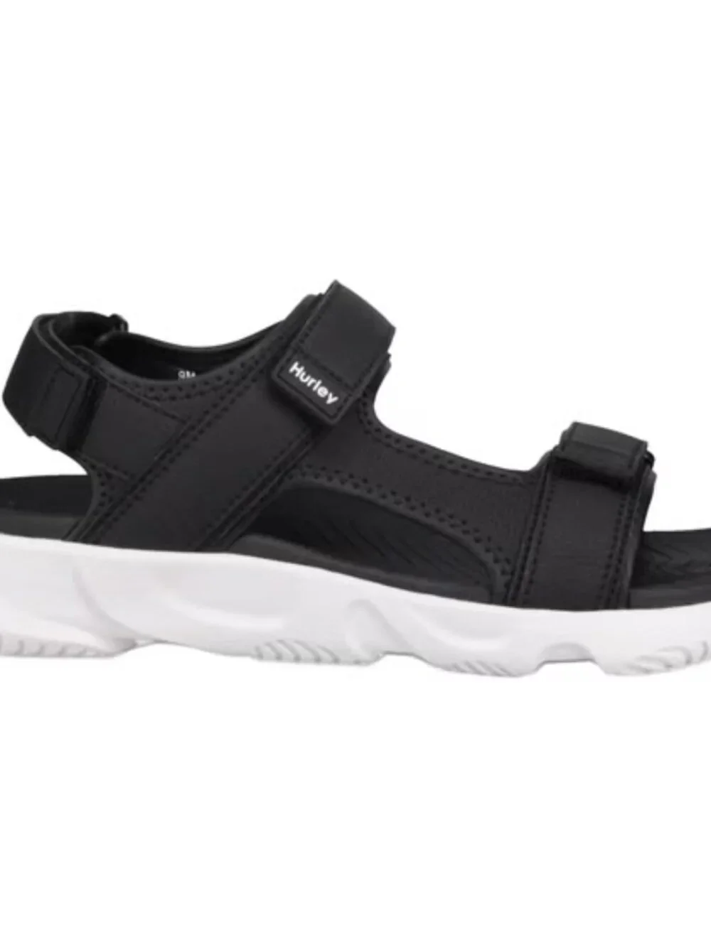 Hurley Men's Strap Sandals Adjustable Comfort Sport Back Strap Black 10, NWT